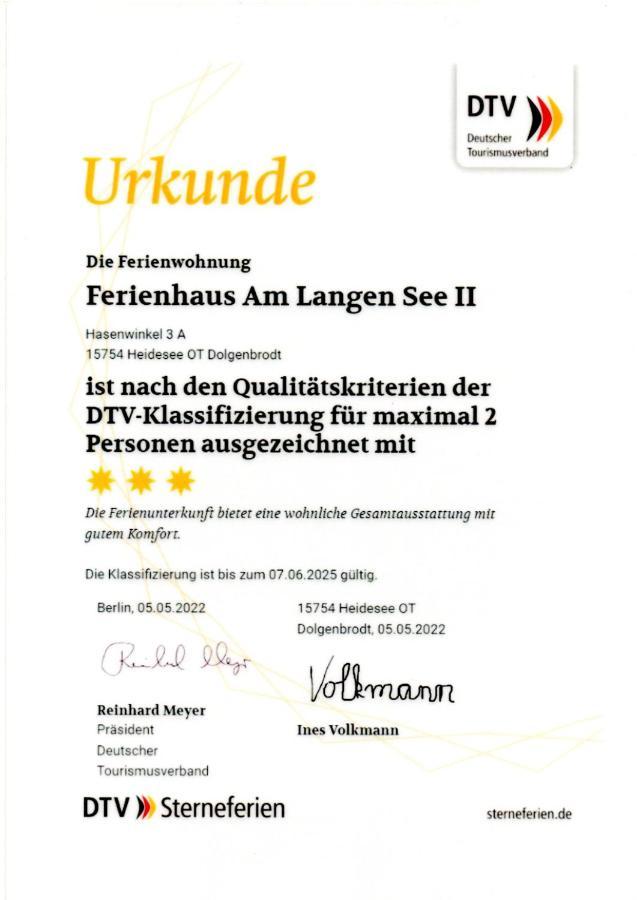 Ferienhaus Am Langen See II Heidesee Esterno foto